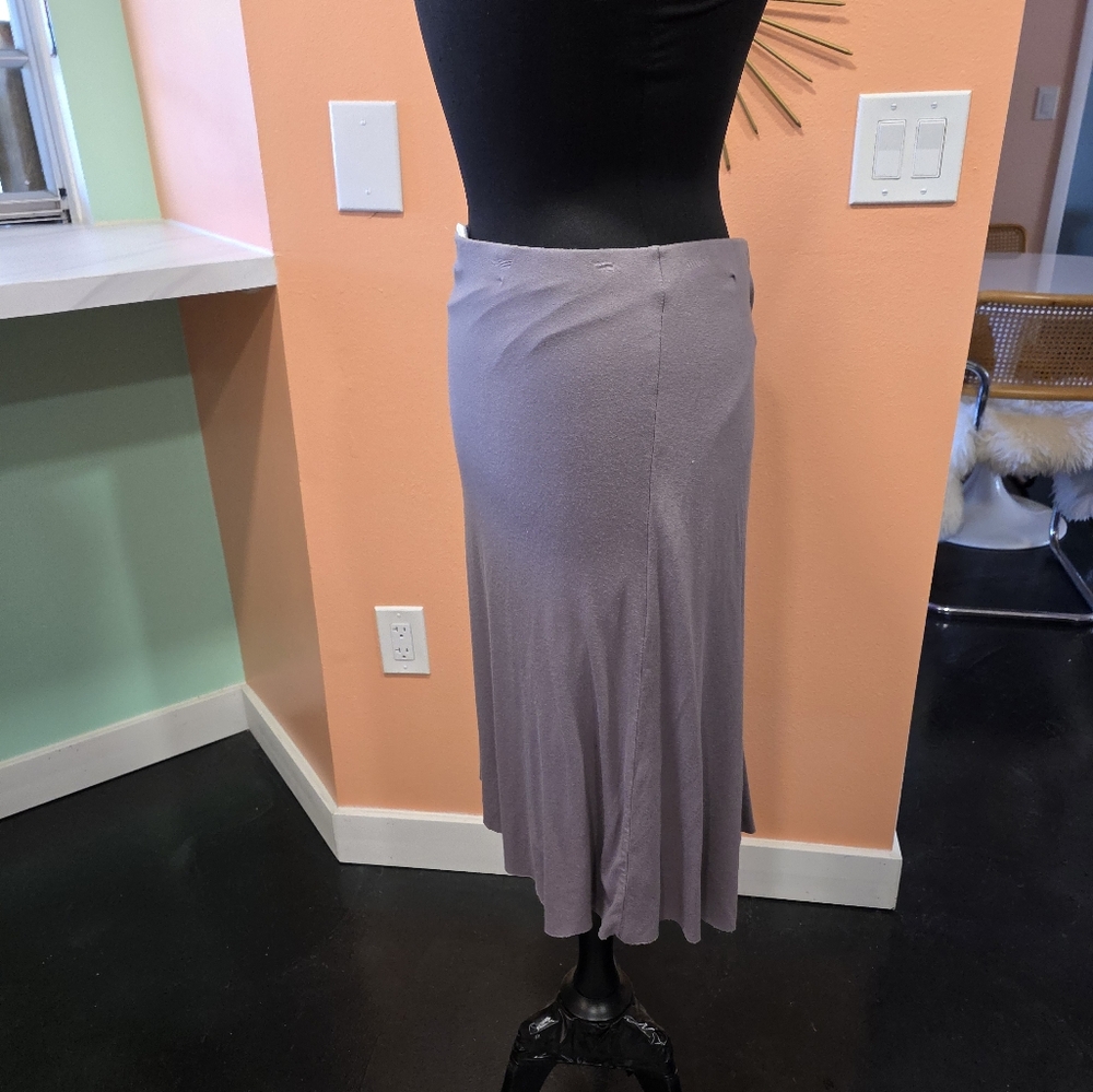 Peruvian Connection Medium Taupe Gray Pleated Max… - image 6